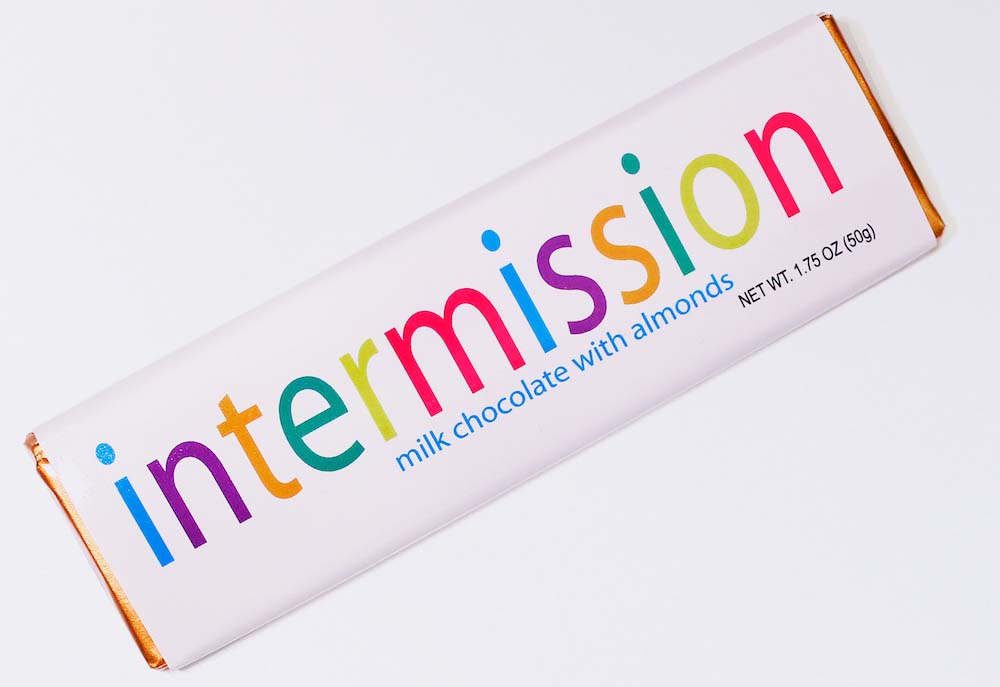 intermission milk chocolate with almonds